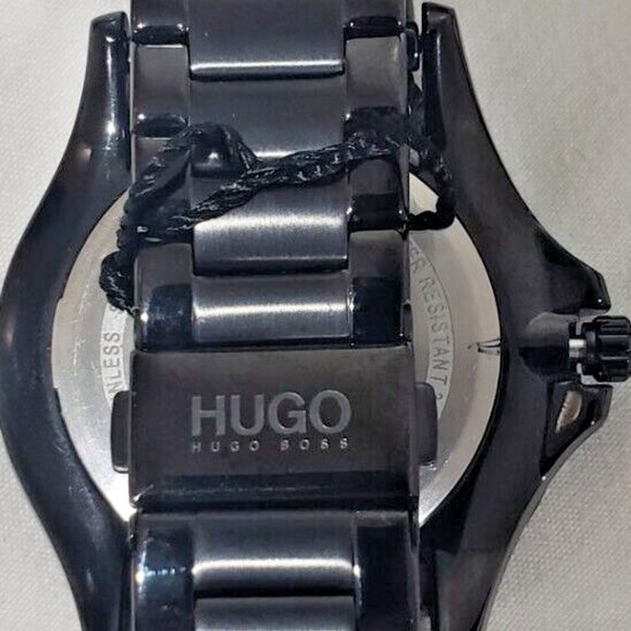 $295 MSRP| Hugo Boss 1530028 Jump Ionic | Mercari $295 MSRP| Hugo Boss 1530028 Jump Ionic Plated Black Steel Men\'s Watch~ RARE